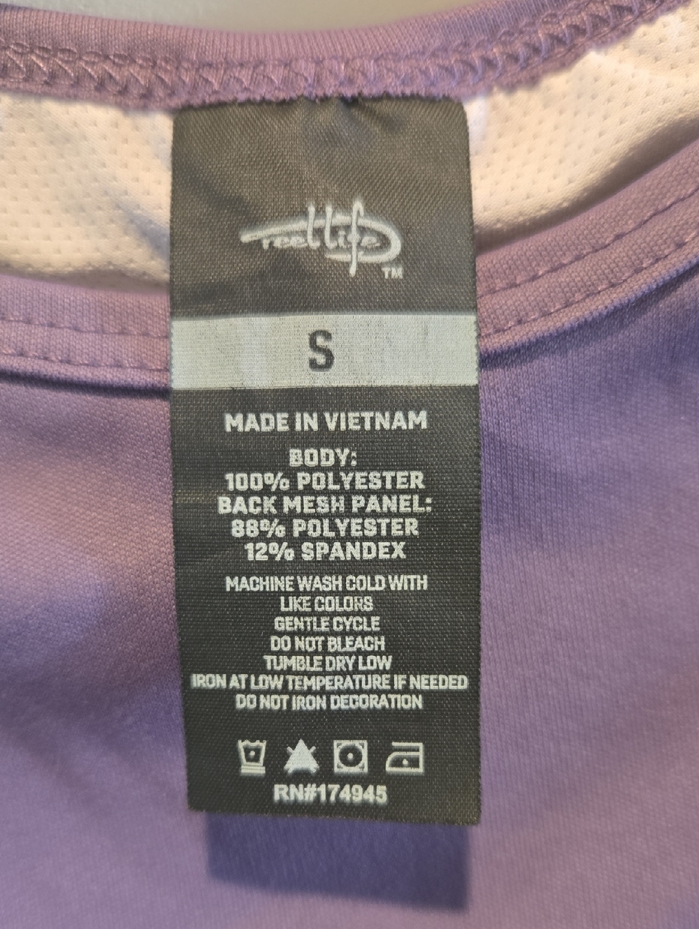 Reel Life Purple Split Back Beach Tee - Picture 10 of 10